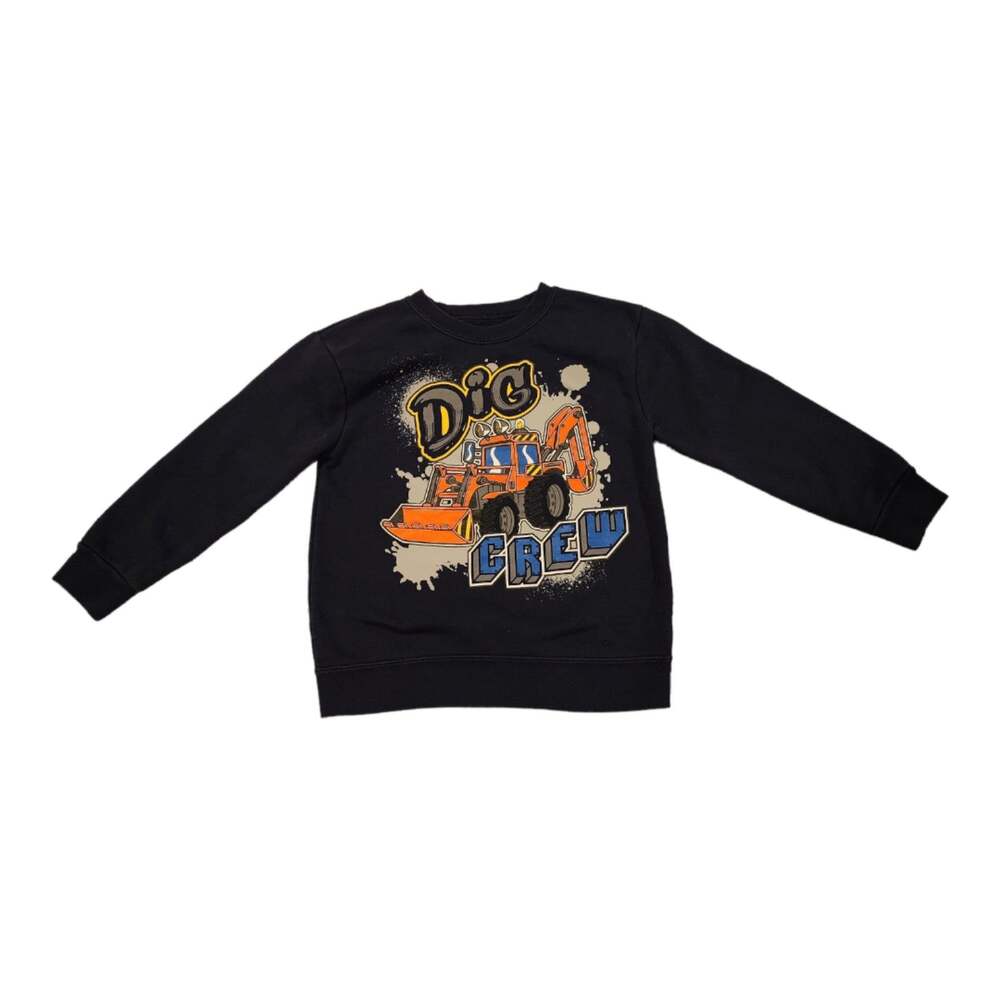 Boys Construction Crewneck Sweatshirt 5T